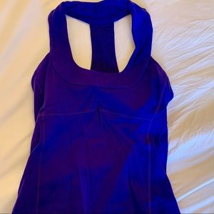 Lululemon royal blue scoop neck yoga workout tank